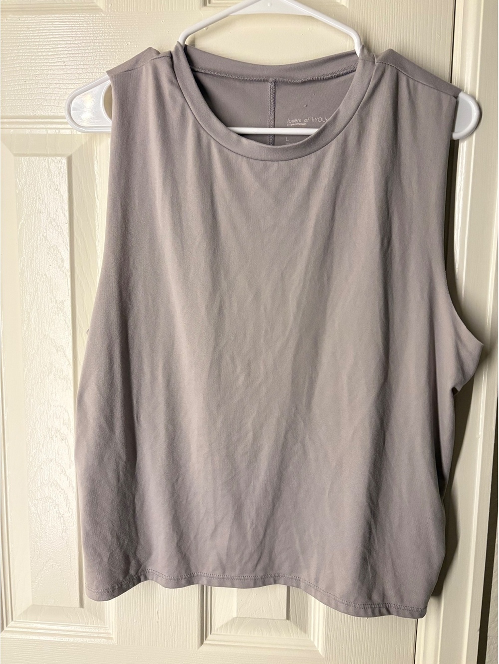 Lovers of Humanity Women's Sleeveless Sweater Size L Light Gray
